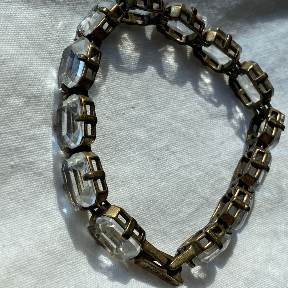J Crew clear stones bracelet.